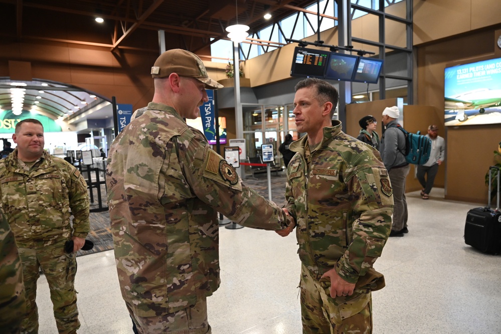 119 SFS Airman Returns Home