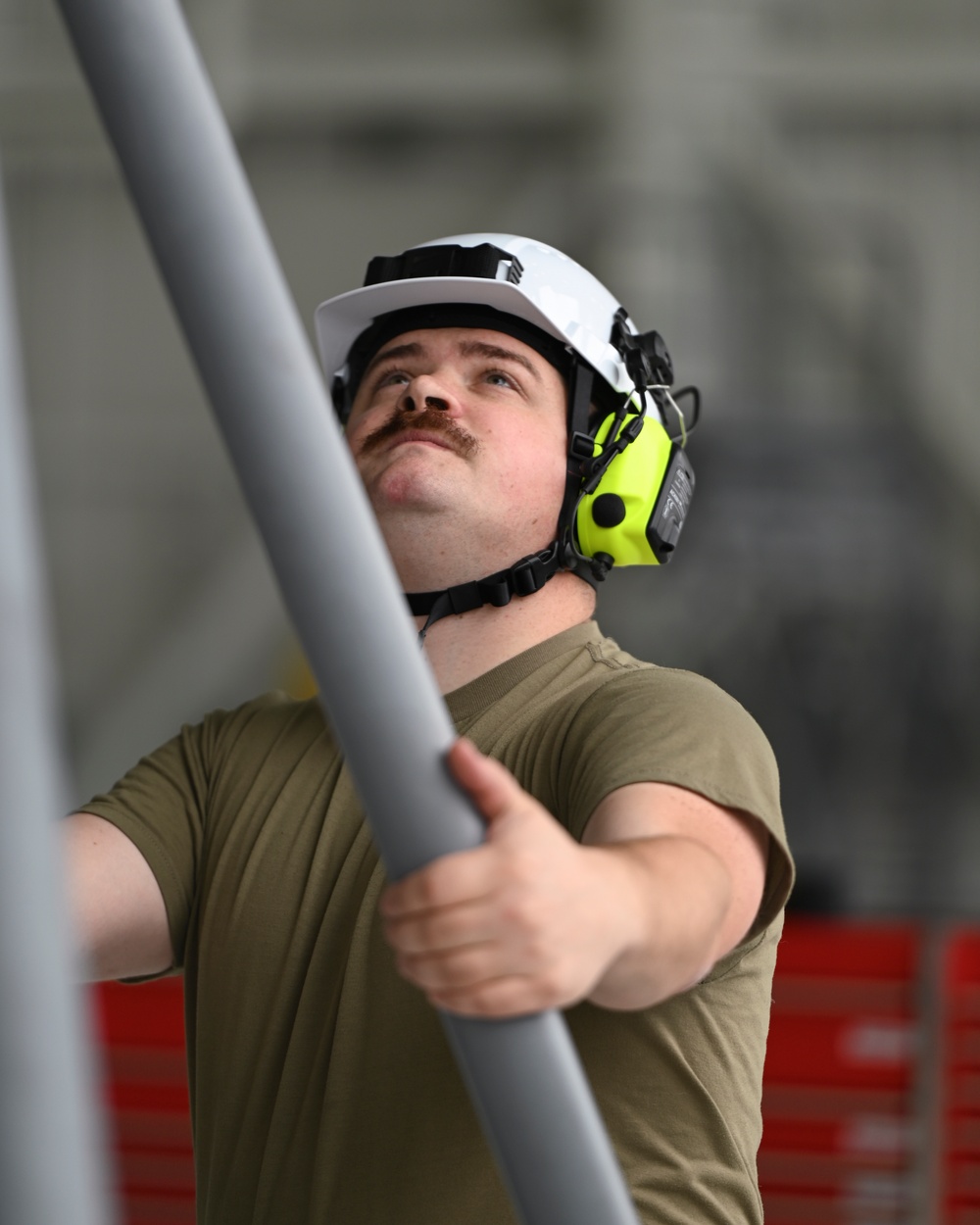 Pease Airmen Install First Flight Control Surface