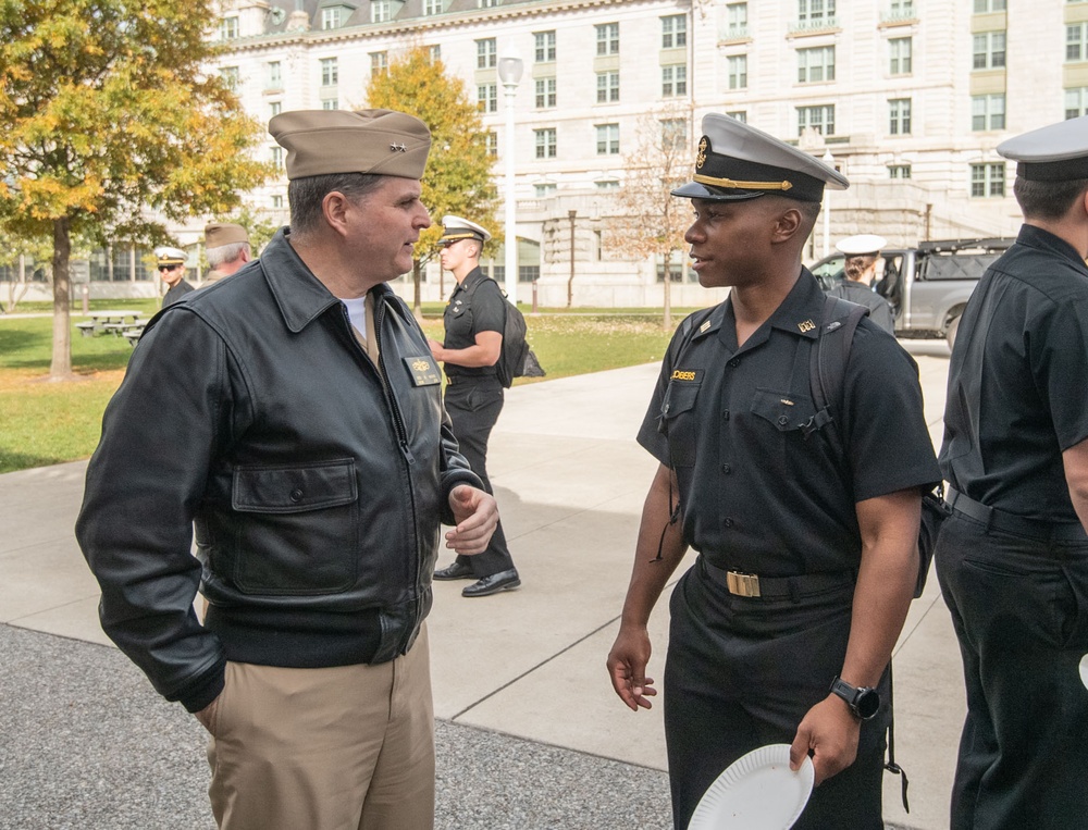 US Naval Academy Surface Warfare Officer celebration