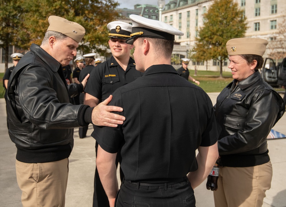 US Naval Academy Surface Warfare Officer celebration