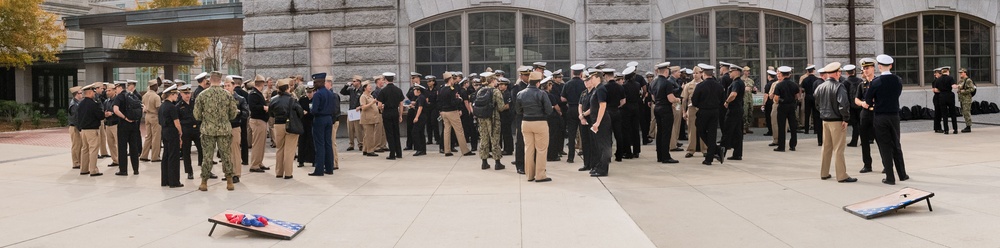 US Naval Academy Surface Warfare Officer celebration