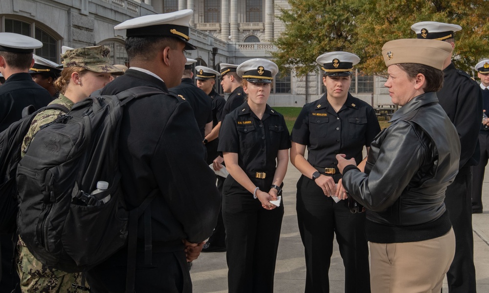 US Naval Academy Surface Warfare Officer celebration