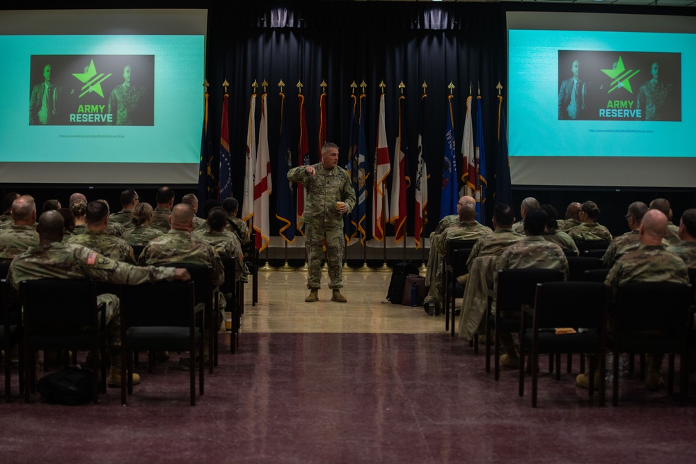 USARC CSM visits 377th TSC Senior NCOs at Fort Devens