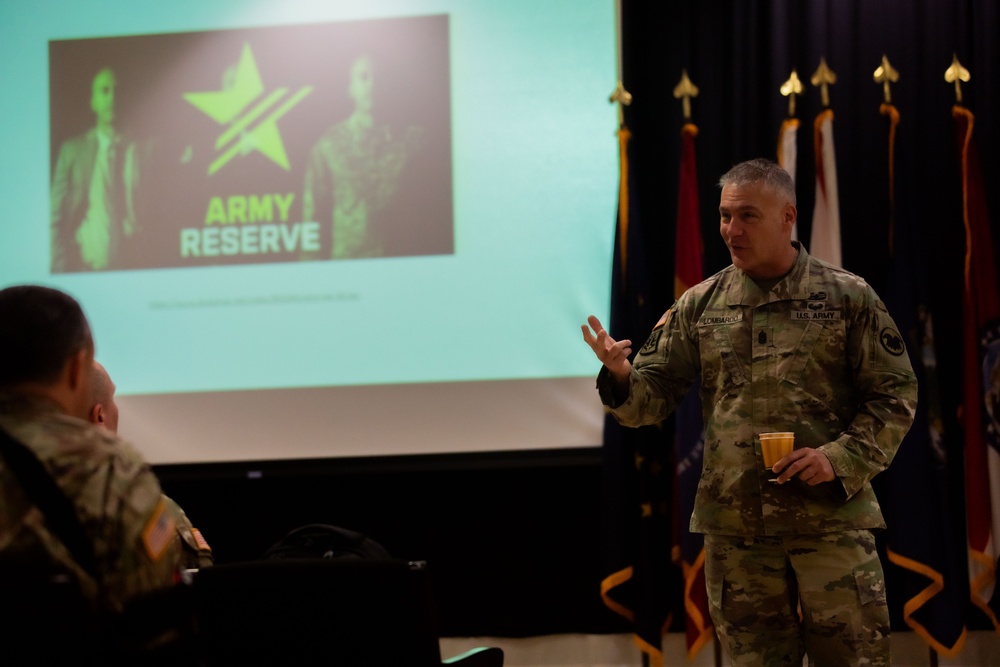 USARC CSM visits 377th TSC Senior NCOs at Fort Devens
