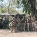 Charlie Battery, 3-7th Field Artillery soldiers pose for a photo