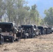 3-7 FA Soldiers prepare the vehicles for their convoy