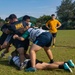 Ronald Reagan Carrier Strike Group Sailors play rugby in the community during port visit to Manila