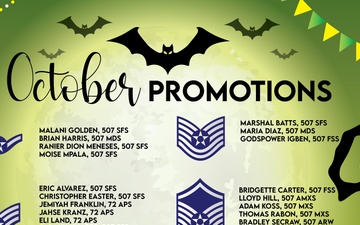 507th ARW October Enlisted Promotions