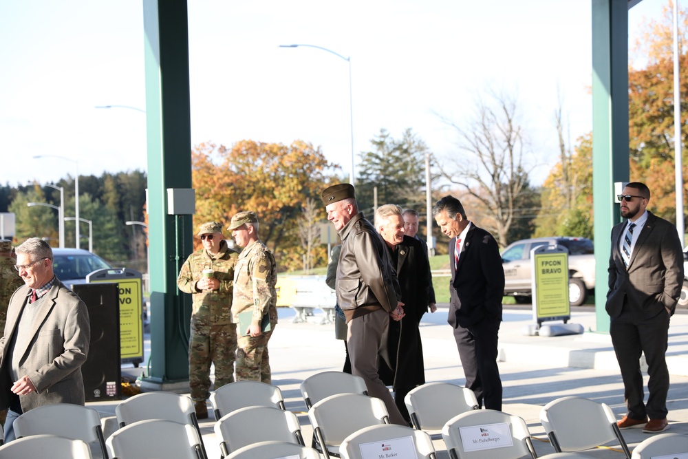 Grand opening of main access control gate at Fort Indiantown Gap