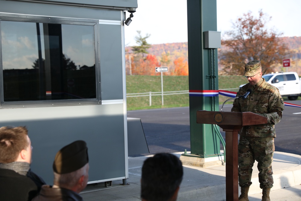 Grand opening of main access control gate at Fort Indiantown Gap