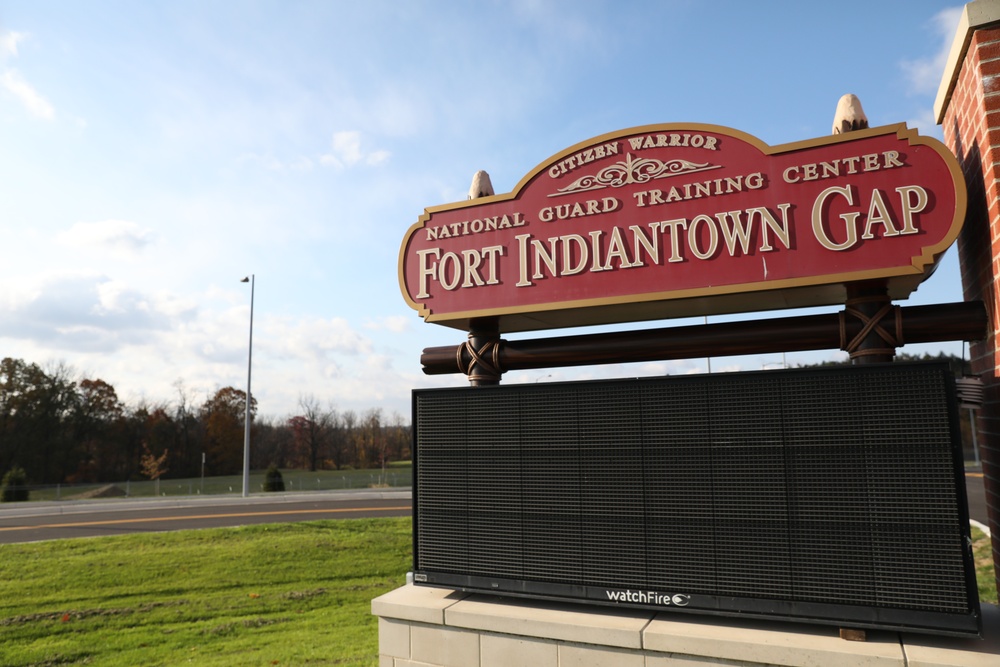 Grand opening of main access control gate at Fort Indiantown Gap