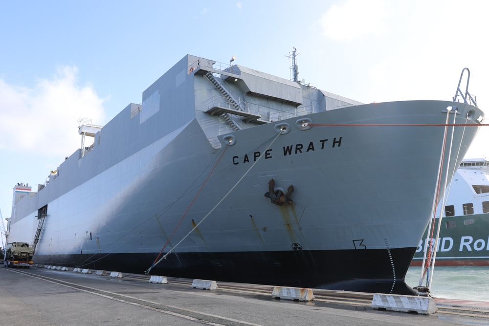 21st TSC, 839th Transportation Battalion and &quot;Rakkasans&quot; project power through the Port of Livorno