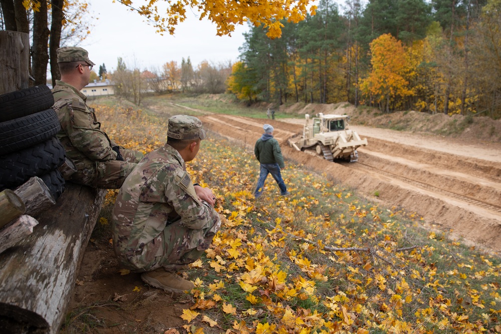 Task Force Marne engineers assist Polish community with construction project