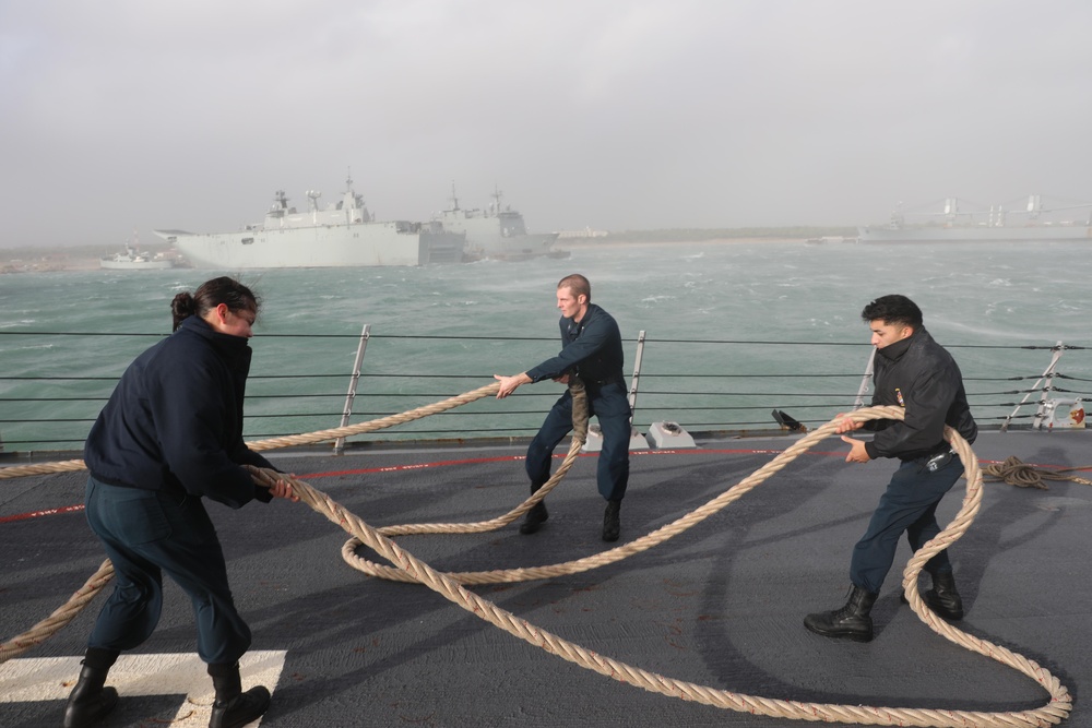 USS Paul Ignatius Departs Rota, Spain