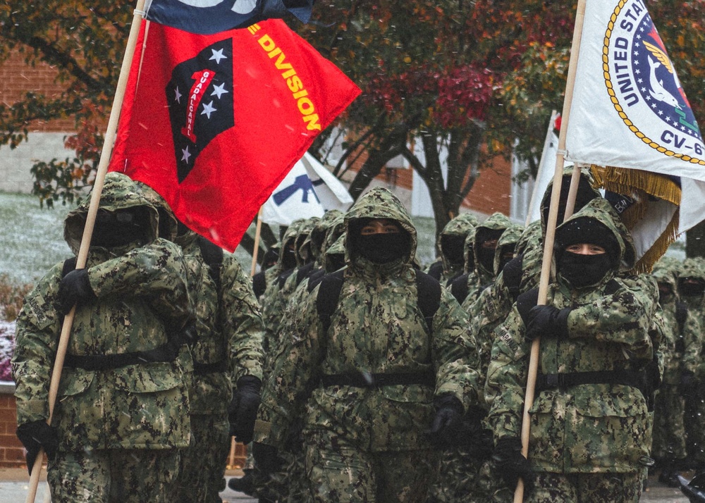 Recruits March At Recruit Training Command