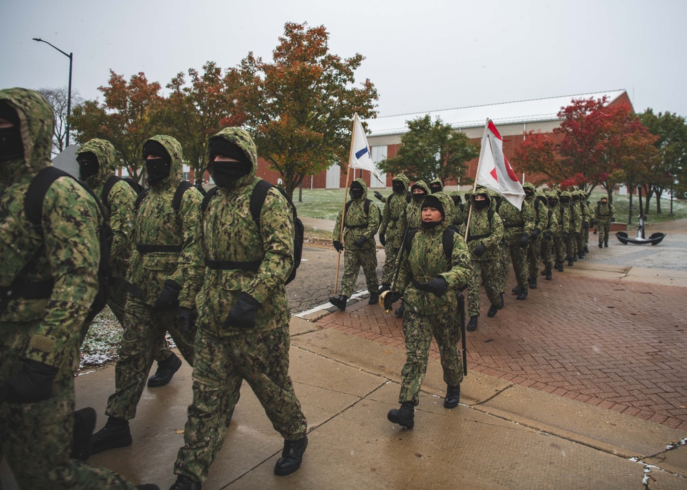 Recruits March At Recruit Training Command