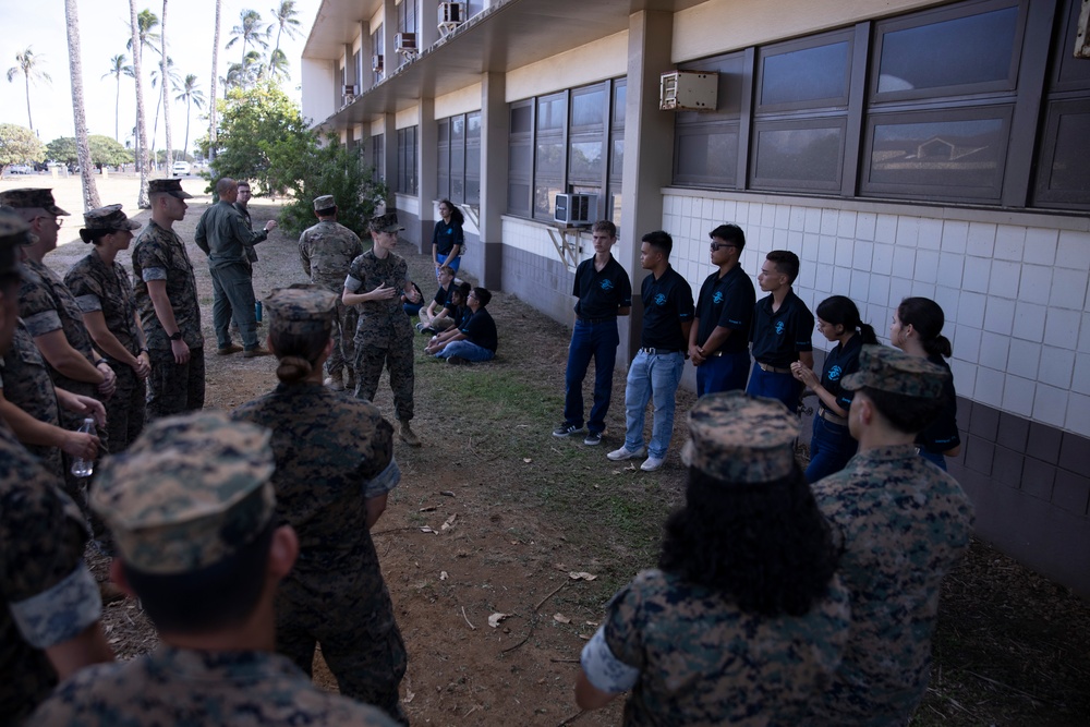 Class is in Session: Kapolei High School JROTC Cadets Visit MCBH