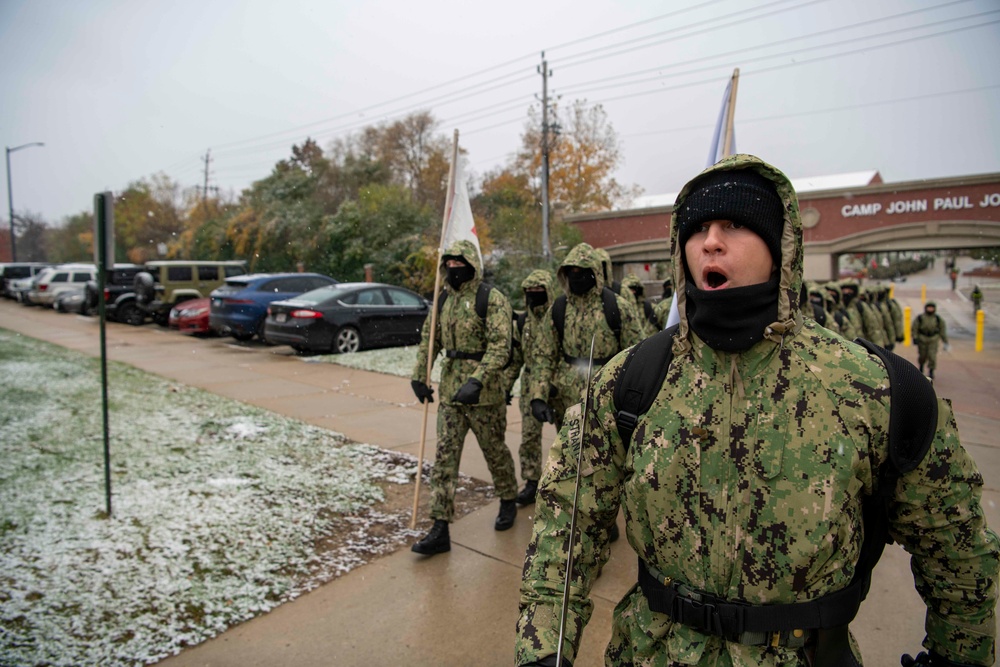 Recruits March at Recruit Training Command