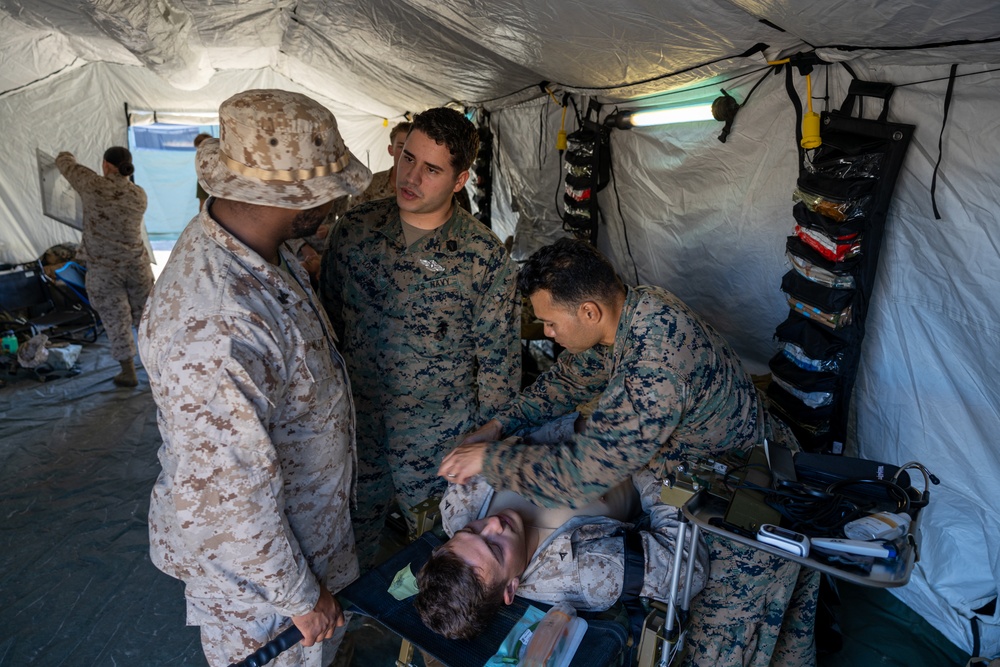 U.S. Navy Sailors and Marines with Marine Wing Support Squadron (MWSS) 271 conduct Field Exercise 1-24