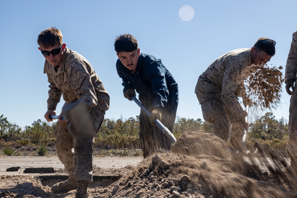 U.S. Marines with Marine Wing Support Squadron (MWSS) 271 conduct Field Exercise 1-24