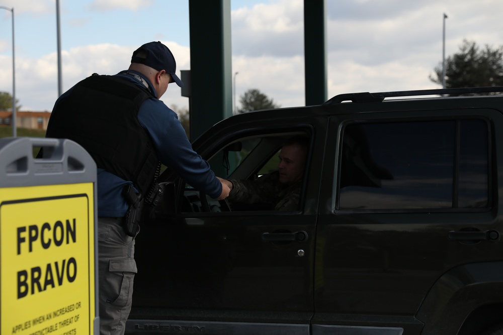 Grand opening of main access control gate at Fort Indiantown Gap