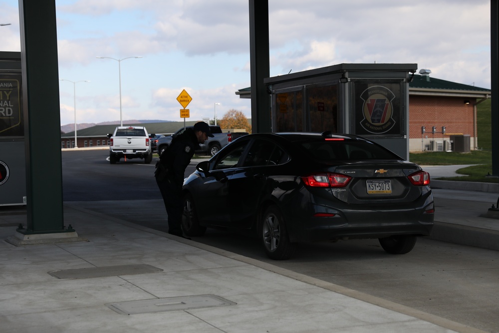 Grand opening of main access control gate at Fort Indiantown Gap