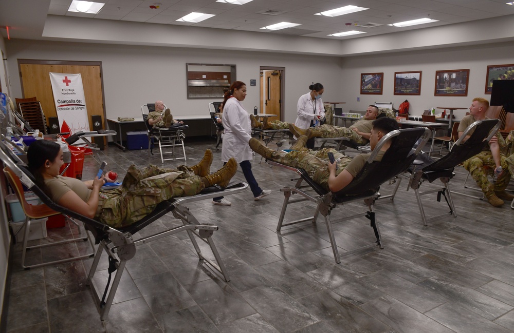 Surgeon Cell/Med Det holds a Blood Drive in Support of the Honduran Red Cross