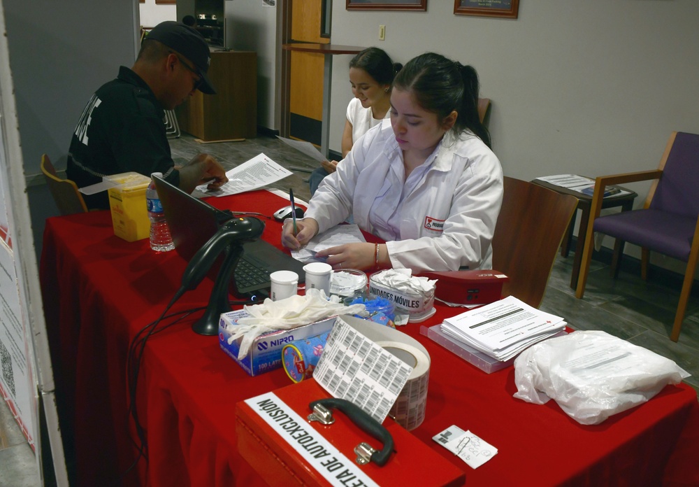 Surgeon Cell/Med Det holds a Blood Drive in Support of the Honduran Red Cross