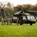Civilian Employers fly in a Boss Lift after the 2023 New Jersey Governers Military Review