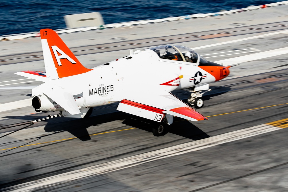 Training Air Wing ONE Conducts Carrier Qualifications aboard George Washington