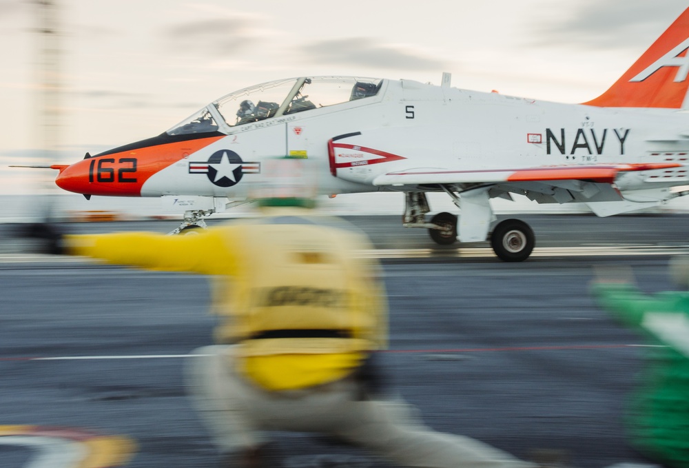 The Golden Hour: Launching Aircrafts at Sunset