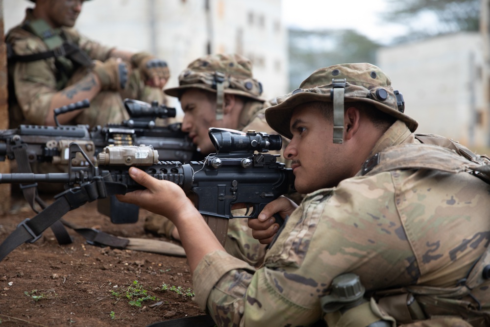 Wolfhound Soldiers Defend Objective Austin at JPMRC 24-01