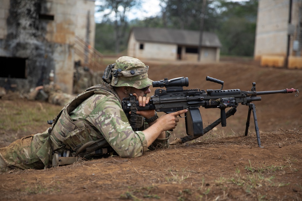 Wolfhound Soldiers Defend Objective Austin at JPMRC 24-01