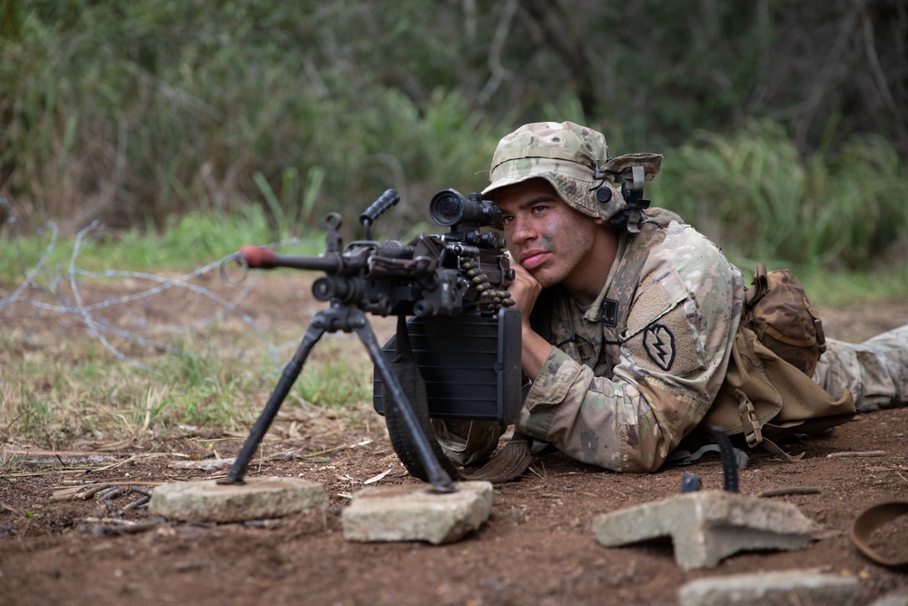 Wolfhound Soldiers Defend Objective Austin at JPMRC 24-01