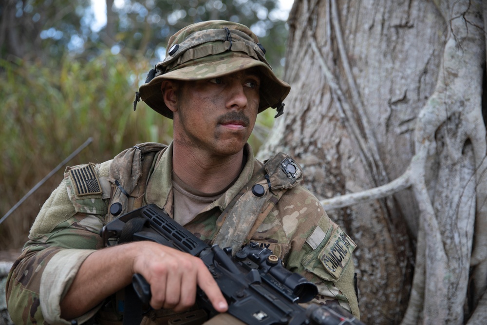 Wolfhound Soldiers Defend Objective Austin at JPMRC 24-01