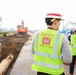 Army engineers construct traffic circle on Camp Humphreys