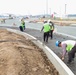 Army engineers construct traffic circle on Camp Humphreys