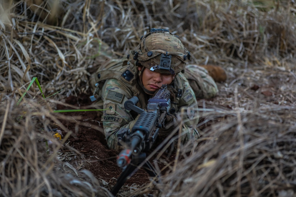 3-7 FA Soldier pulls security during JPMRC 24-01