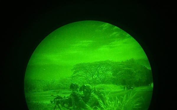 "Wolfhounds" conduct an assault at South Range on Schofield Barracks, Hawaii.