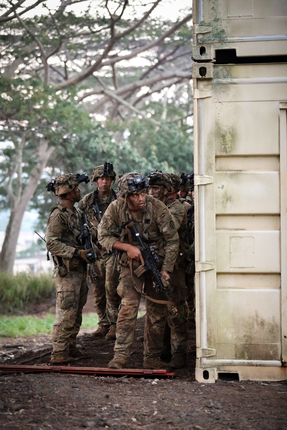 &quot;Wolfhounds&quot; conduct an assault at South Range on Schofield Barracks, Hawaii.