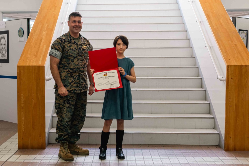 Marine Corps Air Station Iwakuni Students Showcase Wining Art Award Pieces