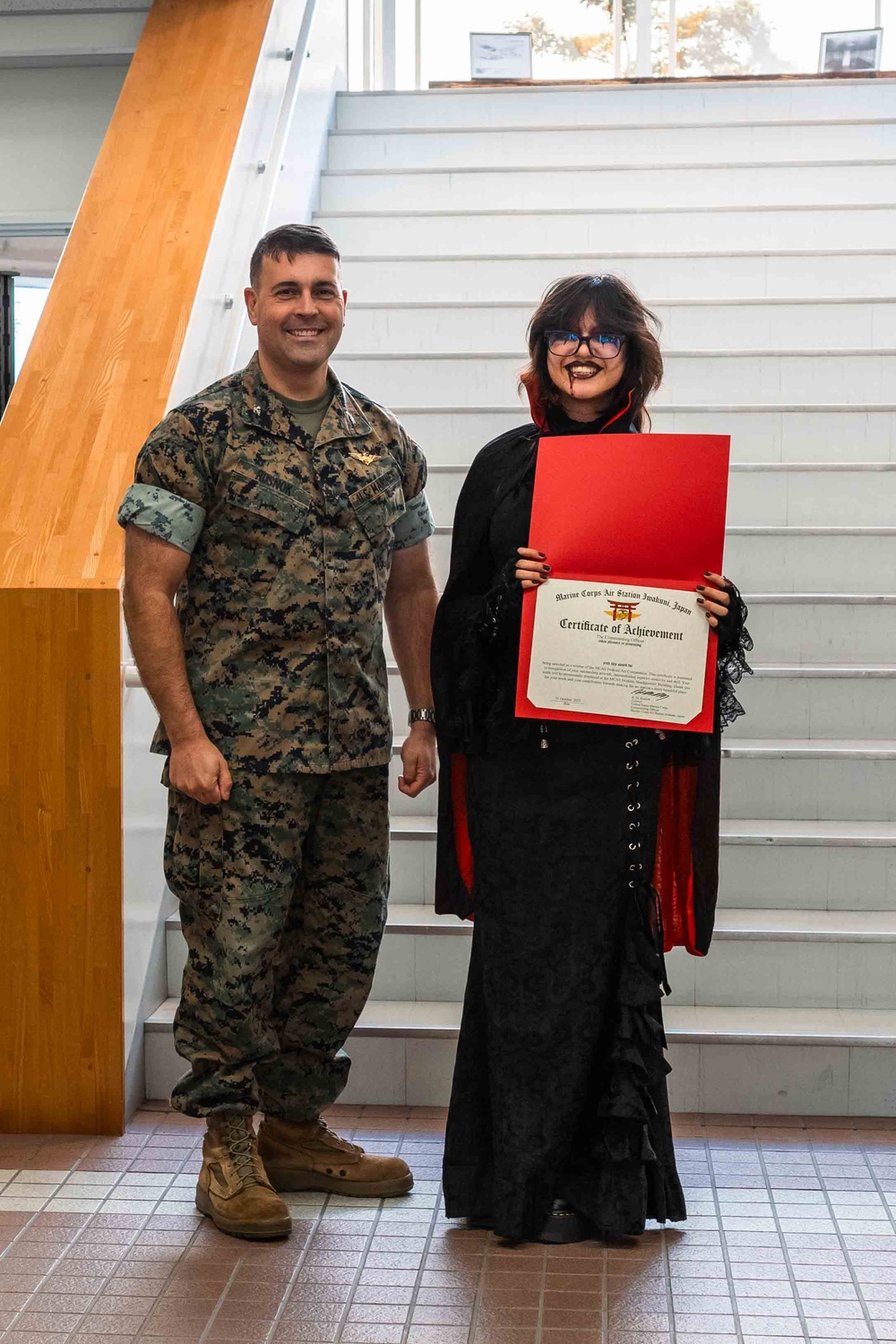 Marine Corps Air Station Iwakuni Students Showcase Wining Art Award Pieces