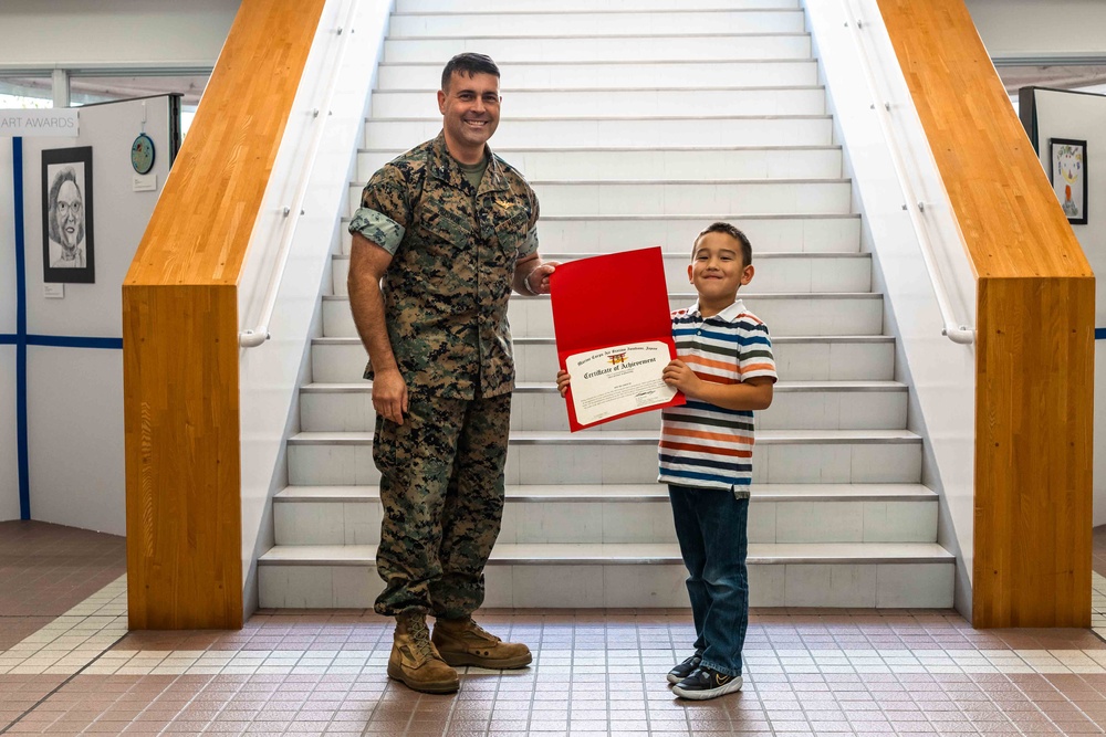 Marine Corps Air Station Iwakuni Students Showcase Wining Art Award Pieces