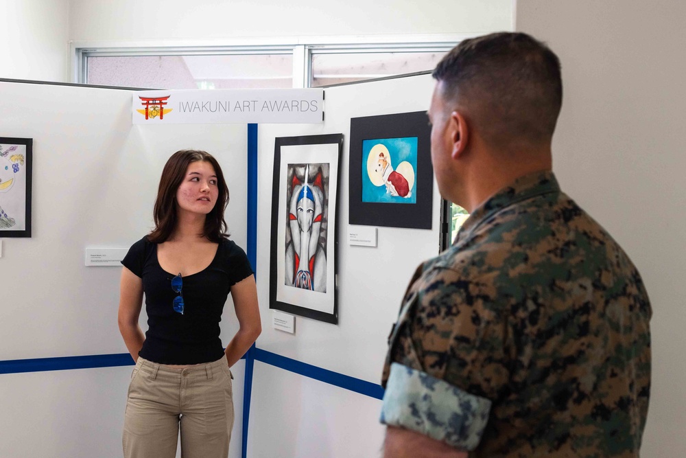 Marine Corps Air Station Iwakuni Students Showcase Wining Art Award Pieces