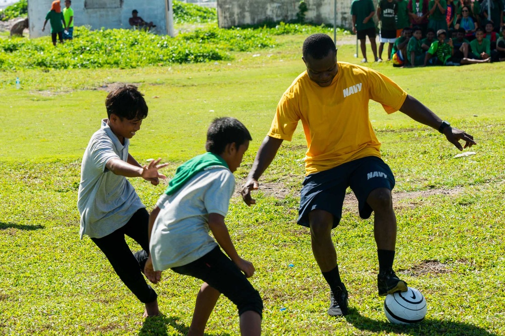 Pacific Partnership 2024-1: Pacific Fleet Band Performs at Marshall Islands High School