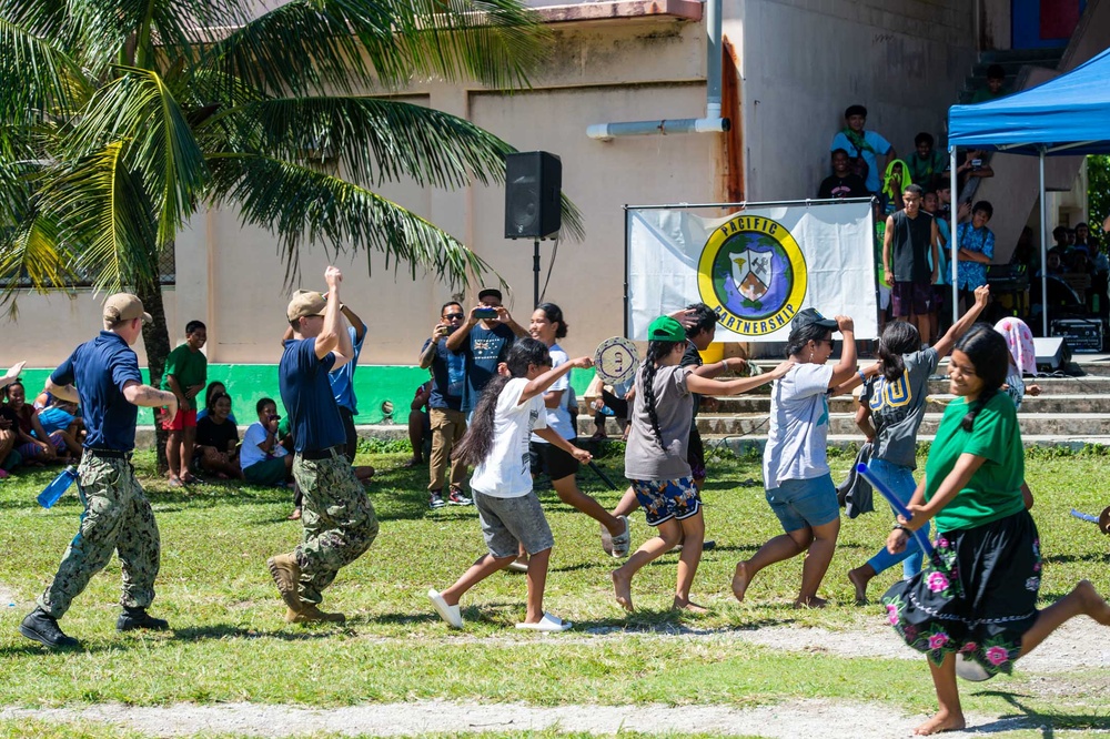 Pacific Partnership 2024-1: Pacific Fleet Band Performs at Marshall Islands High School