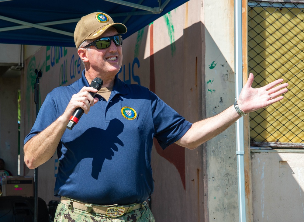 Pacific Partnership 2024-1: Pacific Fleet Band performs at Majuro High School