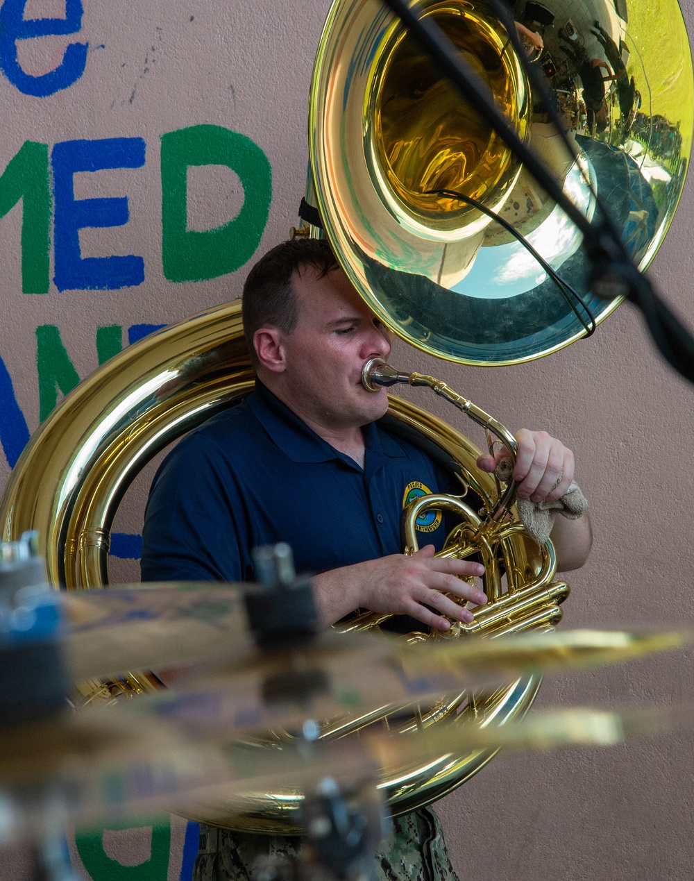 Pacific Partnership 2024-1: Pacific Fleet Band concert at Majuro High School