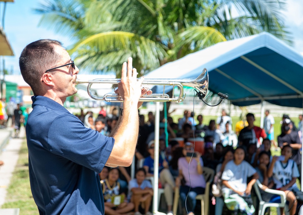 Pacific Partnership 2024-1: Pacific Fleet Band concert at Majuro High School