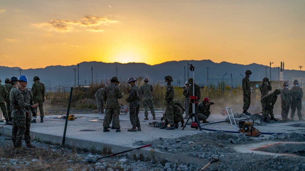 Exercise Active Shield 2023: Marine Wing Support Squadron 171 conducts airfield damage repairs